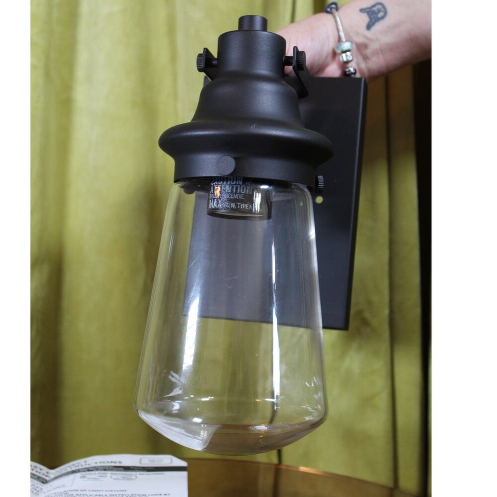 Outdoor Lantern Sconce New in orignal box with all wiring and manuals